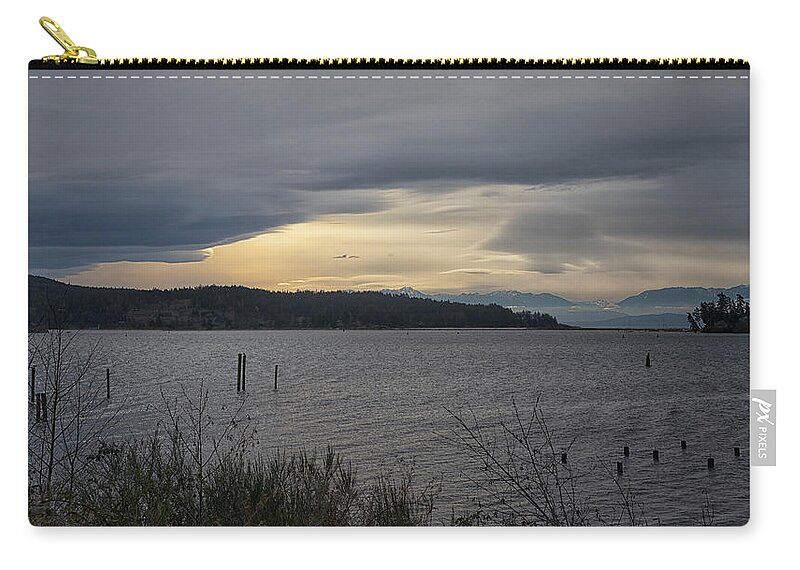 Sooke Harbour Zip Pouch featuring the photograph Sooke Harbour by Randy Hall
