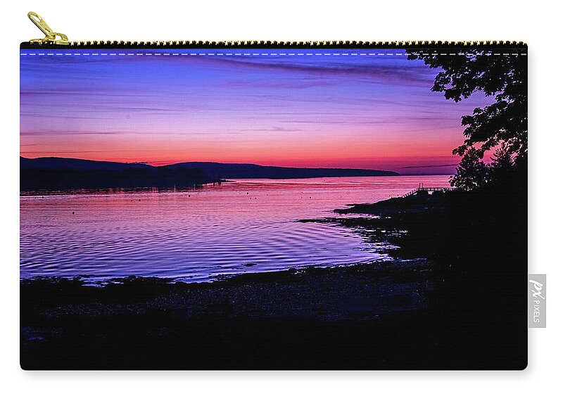 South Freeport Harbor Maine Carry-all Pouch featuring the photograph Southwest Harbor Sunrise by Tom Singleton