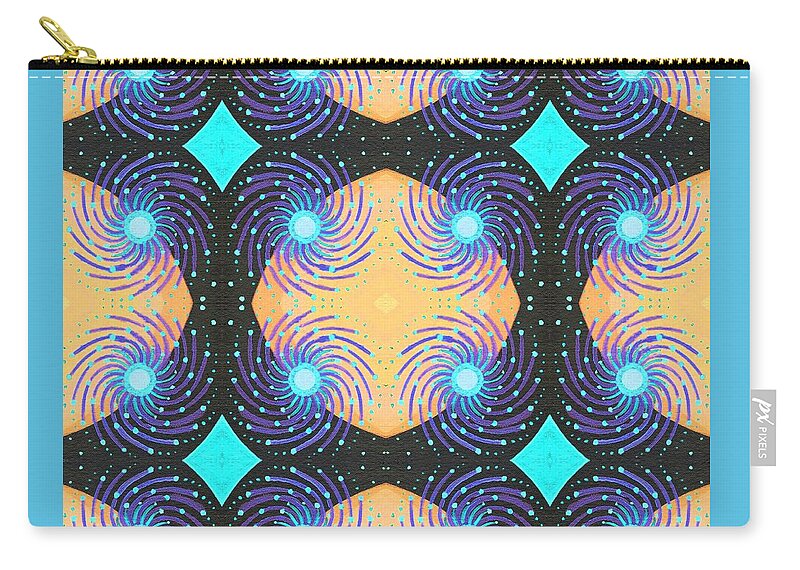 Sparkle And Shine 4 By Helena Tiainen Carry-all Pouch featuring the painting Sparkle and Shine 4 by Helena Tiainen