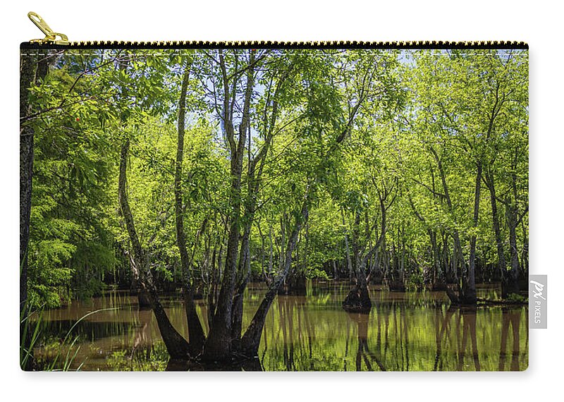 2022 Zip Pouch featuring the photograph Sparkleberry Landing-1 by Charles Hite