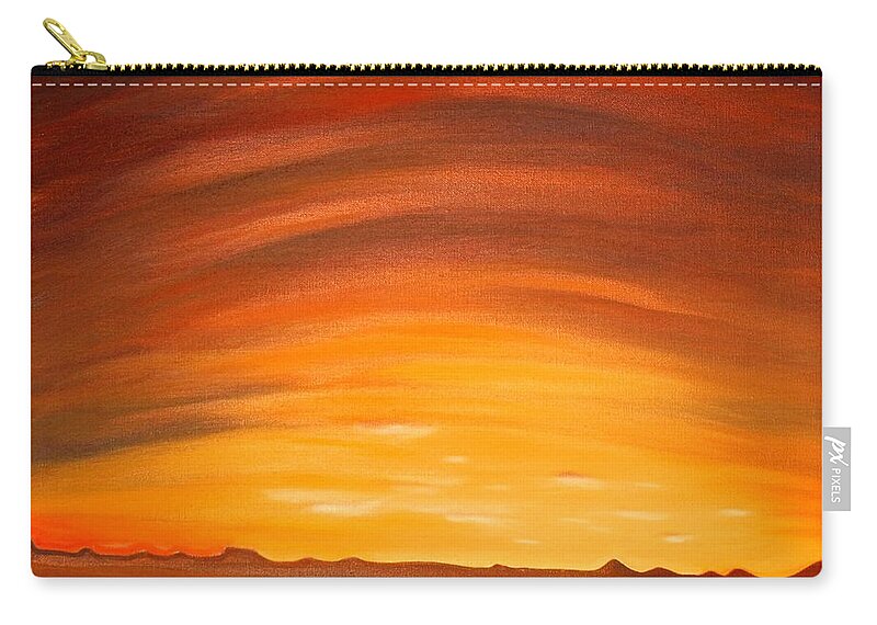 Spinifex Zip Pouch featuring the painting Spinifex by Franci Hepburn
