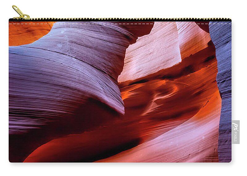 Antelope Canyon Zip Pouch featuring the photograph Spirit by Dan McGeorge