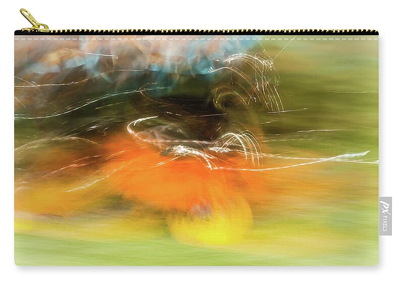 Yellow Zip Pouch featuring the photograph Spirit of the Dance 1 by Linda McRae