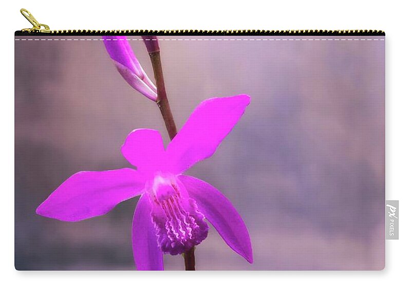 Painting Zip Pouch featuring the photograph Spotlight on Orchid by Ches Black