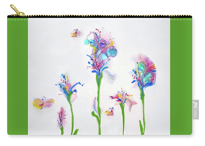 Colorful Zip Pouch featuring the painting Spring Afternoon by Deborah Erlandson