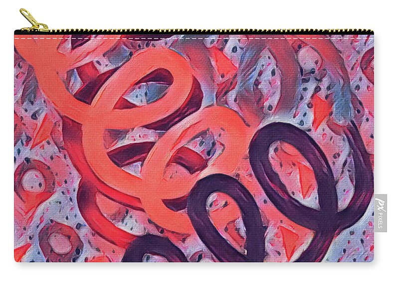  Carry-all Pouch featuring the digital art Spring Loaded by Michelle Hoffmann