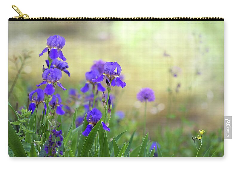 Jenny Rainbow Fine Art Photography Zip Pouch featuring the photograph Spring Meadow by Jenny Rainbow