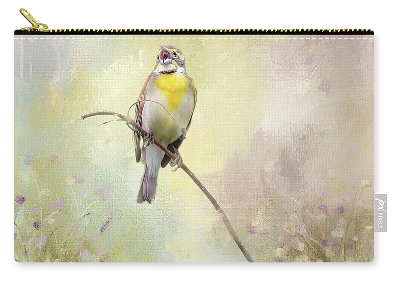 Bird Zip Pouch featuring the photograph Spring Song by Pam Rendall