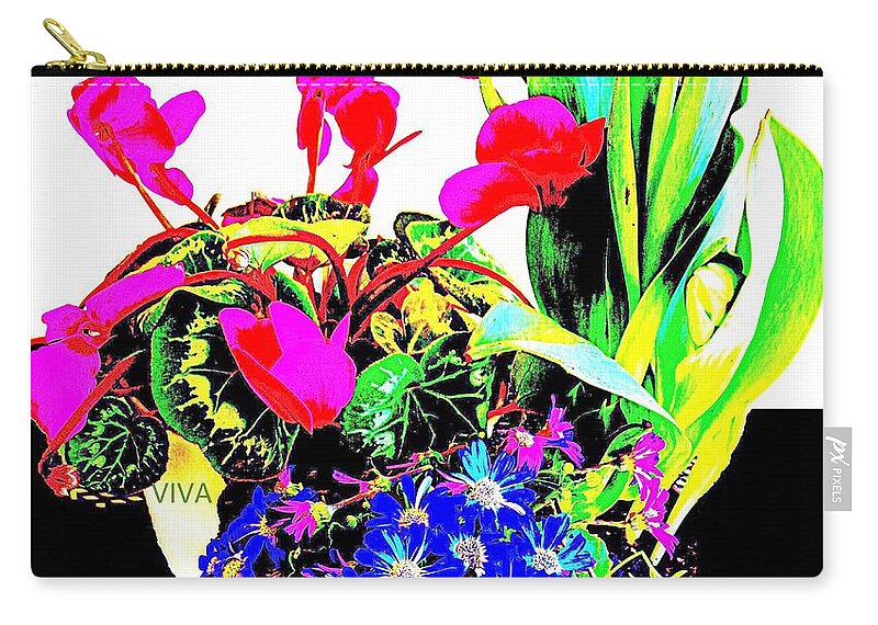 Spring Song Zip Pouch featuring the photograph Spring Song by VIVA Anderson