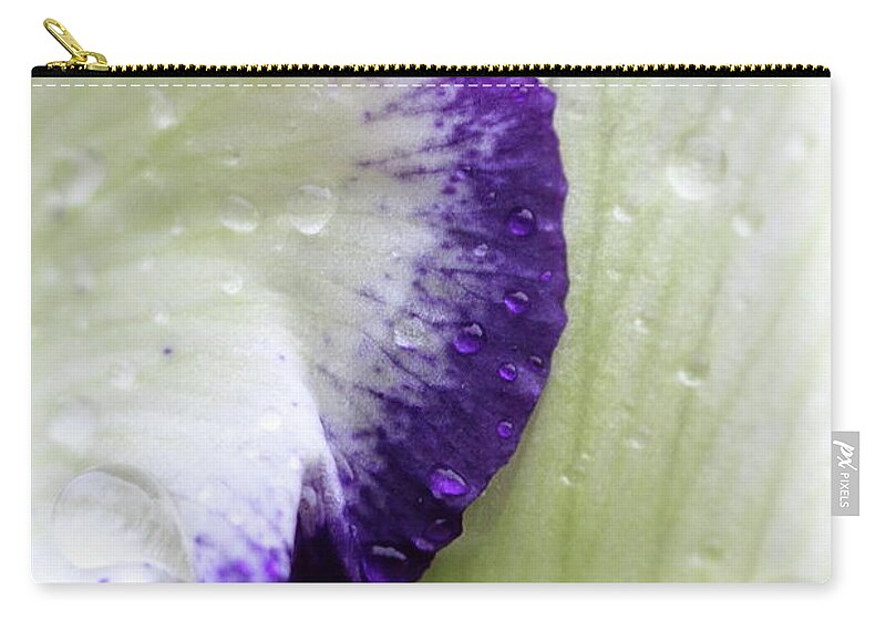 Flower Zip Pouch featuring the photograph Sprinkled With Rain by Lens Art Photography By Larry Trager