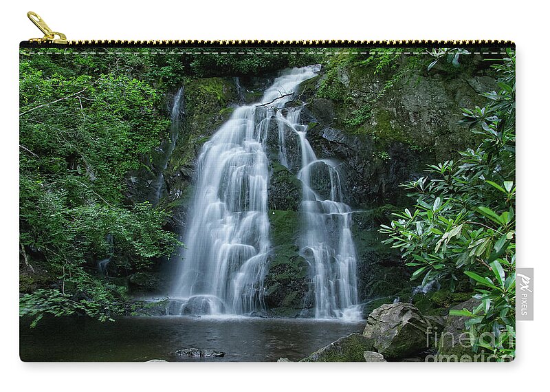 Spruce Flats Falls Carry-all Pouch featuring the photograph Spruce Flats Falls 22 by Phil Perkins