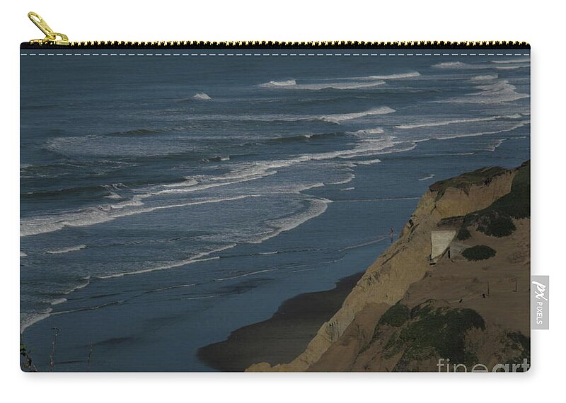 Pacific Coast Zip Pouch featuring the photograph SSFCoast by Mary Kobet