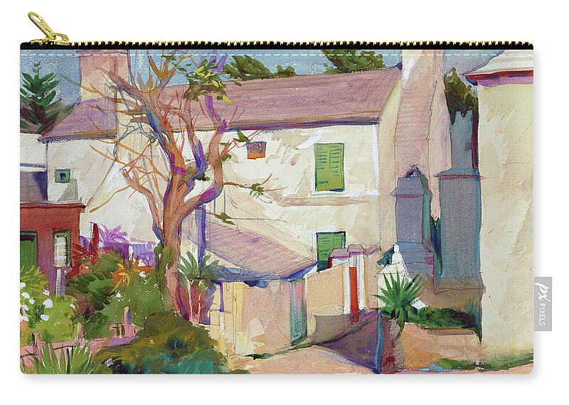 Carl William Broemel Zip Pouch featuring the painting St. George by Carl William Broemel