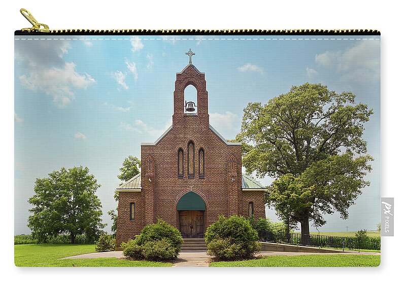 Church Zip Pouch featuring the photograph St Patrick's by Grant Twiss