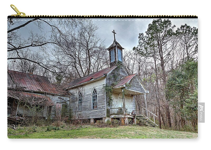 Old Carry-all Pouch featuring the photograph St. Simon's Church v2 by Charles Hite