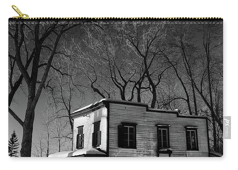 Patrimoniale Zip Pouch featuring the photograph Stair Old House by Carl Marceau