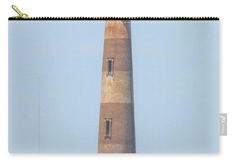 Morris Island Lighthouse Zip Pouch featuring the photograph Standing Tall - Morris Island Lighthouse - Charleston SC by Dale Powell