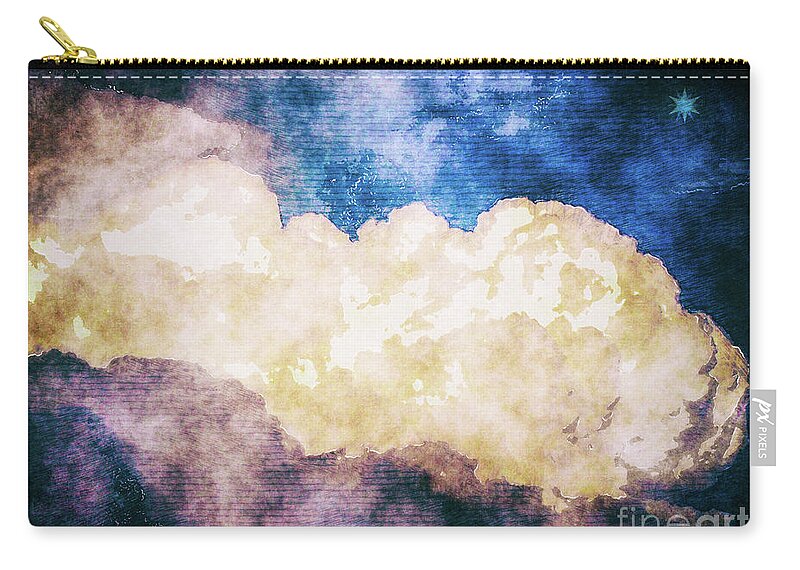 Star Carry-all Pouch featuring the digital art Star in Sky by Phil Perkins