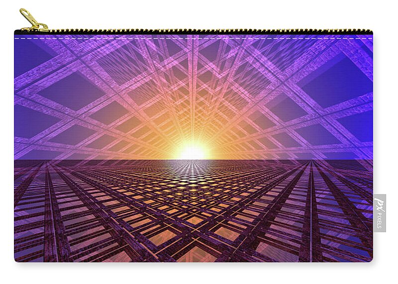 Star Gate Zip Pouch featuring the digital art Path to the Stars by Phil Perkins