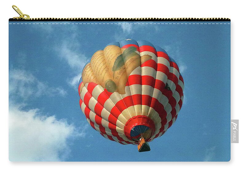 Balloon Zip Pouch featuring the photograph Stars and Stripes6200 by Carolyn Stagger Cokley