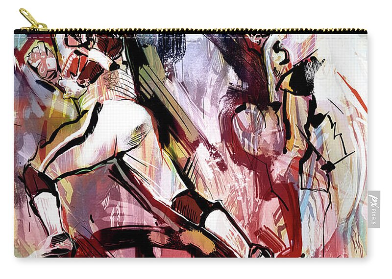 Carry-all Pouch featuring the painting Start to the season II by John Gholson