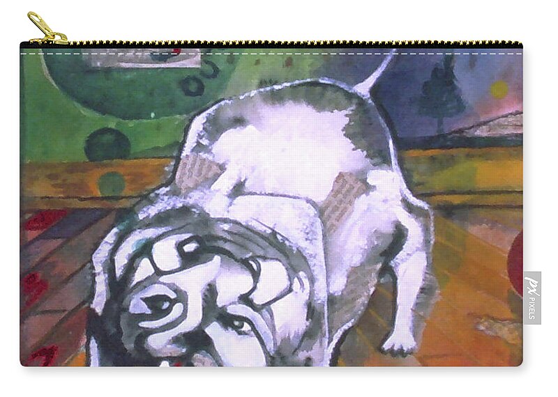  Zip Pouch featuring the painting Stay by Cherie Salerno