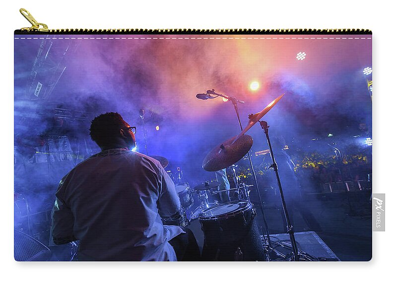 Maiden Voyage Festival Zip Pouch featuring the photograph Steam at Maiden Voyage Festival by Andrew Lalchan