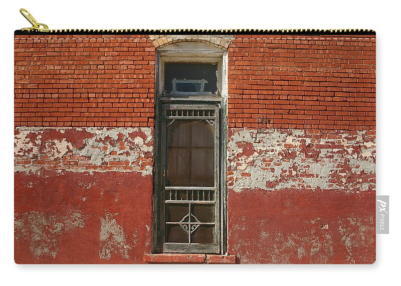 Old Buildings Zip Pouch featuring the photograph Step Carefully by Toni Hopper
