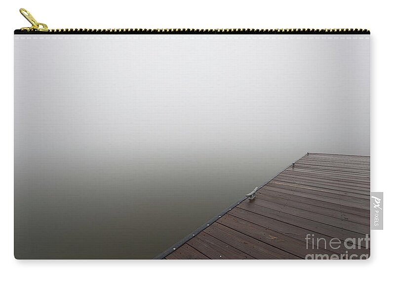 Fog Zip Pouch featuring the photograph Step into the Abyss - Sea Fog by Dale Powell