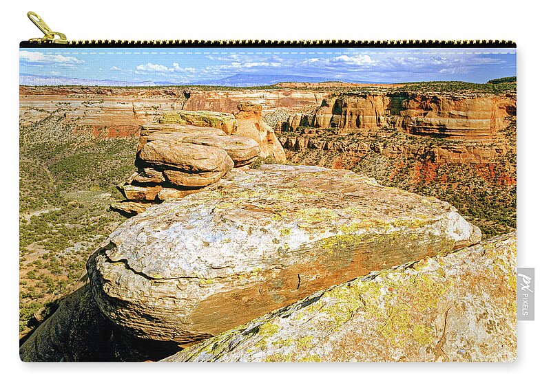 Usa Zip Pouch featuring the photograph Stepping Stones by Randy Bradley