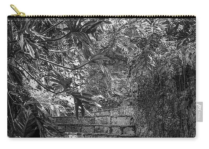 Chichen Itza Carry-all Pouch featuring the photograph Steps Near Cenote Chichen Itza by Frank Mari