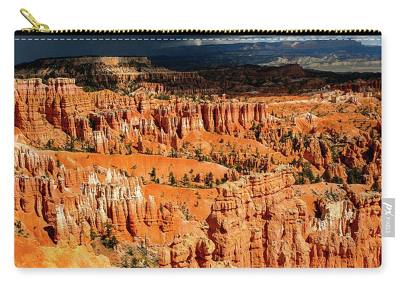 Bryce Carry-all Pouch featuring the photograph Distant Thunder - Bryce Canyon National Park. Utah by Earth And Spirit