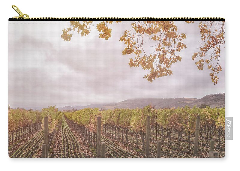 Season Carry-all Pouch featuring the photograph Storm Over Vines by Jonathan Nguyen