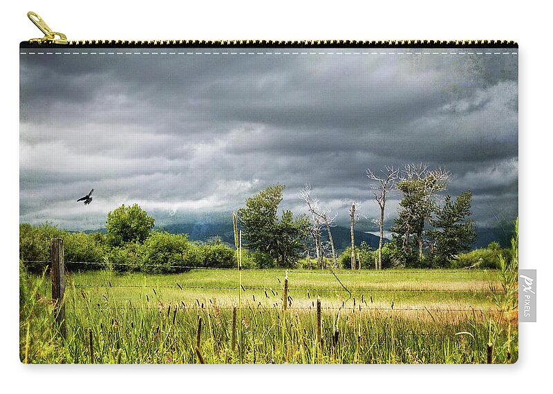 Clouds Zip Pouch featuring the photograph Storms Coming by Carmen Kern