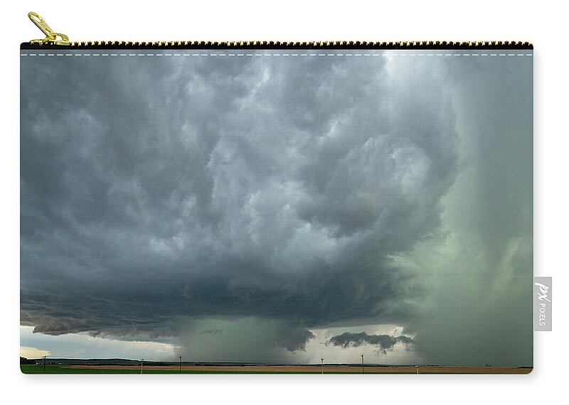Storm Carry-all Pouch featuring the photograph Stormy Supercell by Wesley Aston