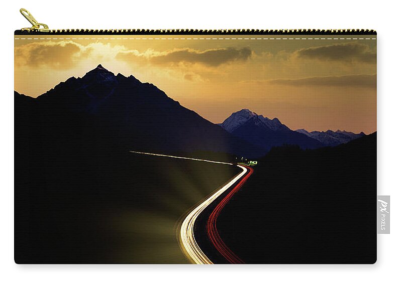 Nag005527c Zip Pouch featuring the photograph Strada del Sole by Edmund Nagele FRPS