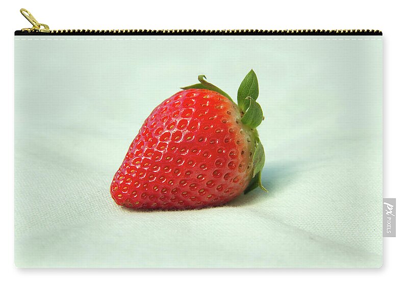 Strawberry Carry-all Pouch featuring the photograph Strawberry by MPhotographer