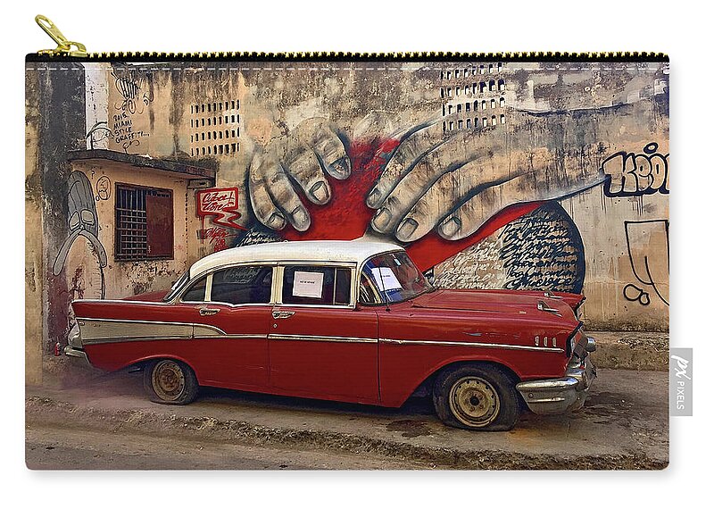 Cuba Carry-all Pouch featuring the photograph Out of Order by Kerry Obrist