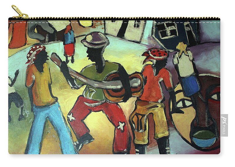  Carry-all Pouch featuring the painting Street Band by Eli Kobeli
