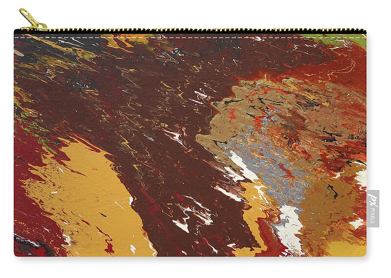 Fusionart Zip Pouch featuring the painting Strive by Ralph White