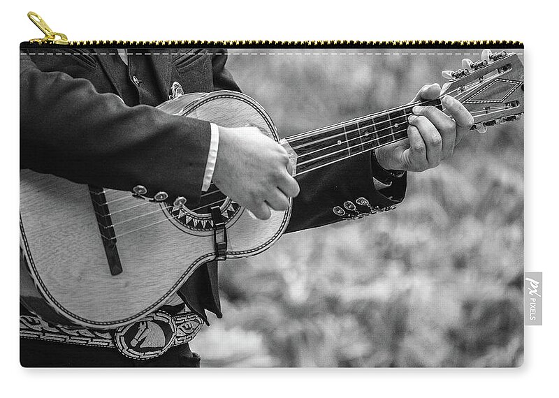 Mexican Vihuela Zip Pouch featuring the photograph Strumming Along by KC Hulsman