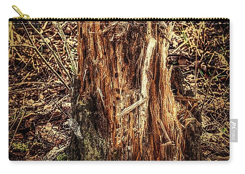 Stub Zip Pouch featuring the photograph Stub #k9 by Leif Sohlman