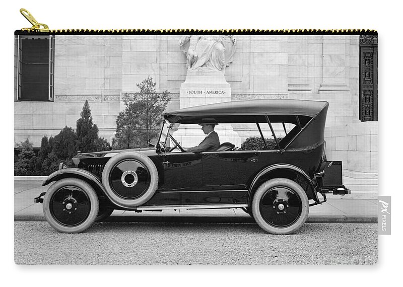 1922 Zip Pouch featuring the photograph Studebaker, 1922 by Granger