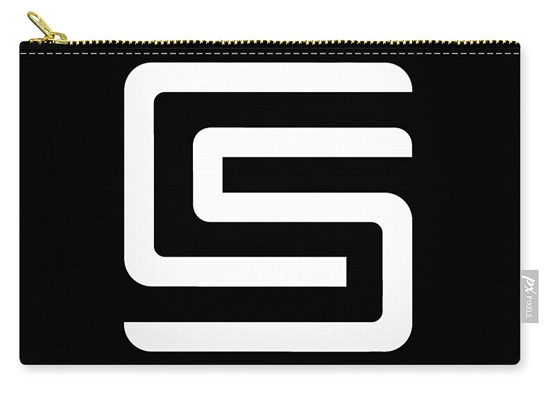 Logo Zip Pouch featuring the digital art Studio Logo by Cameron Smith