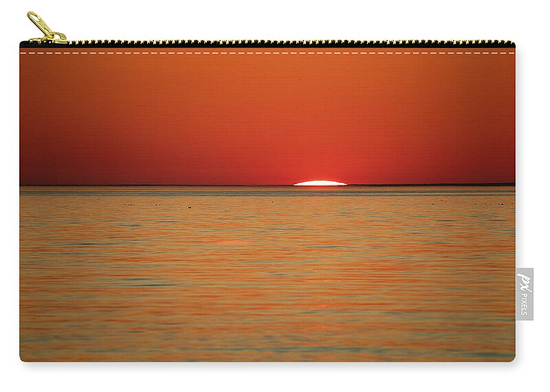 Old Silver Beach Carry-all Pouch featuring the photograph Stunning End of the Day by Denise Kopko