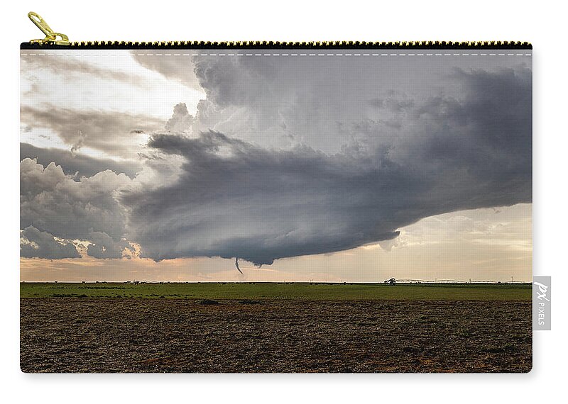Tornado Carry-all Pouch featuring the photograph Sudan, TX Tornado by Marcus Hustedde