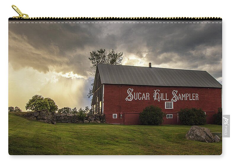 Sugar Zip Pouch featuring the photograph Sugar Hill Sampler Storm by White Mountain Images