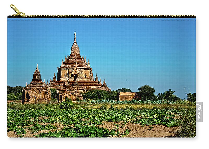 Birman Zip Pouch featuring the photograph Sulamani temple, Bagan. Myanmar by Lie Yim