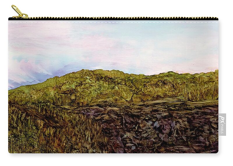 Gorge Carry-all Pouch featuring the painting Summer in Wild Rivers by Angela Marinari