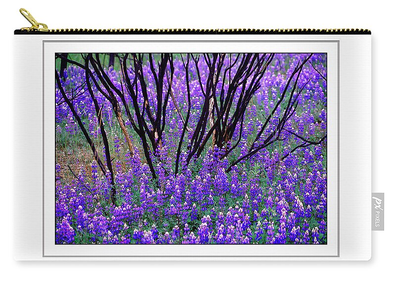 Lupin Zip Pouch featuring the photograph Summer of Fire Aftermath by R C Fulwiler